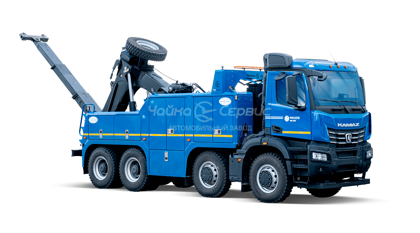 Эвакуатор КАМАЗ-65951 с частичной погрузкой
