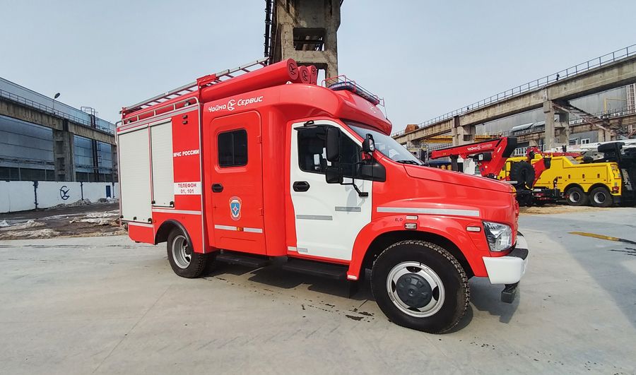 ВИДЕО: Пожарная автоцистерна АЦ-1,0-40/4 на базе ГАЗон NEXT(C41R13) с двухрядной кабиной «Тайга»