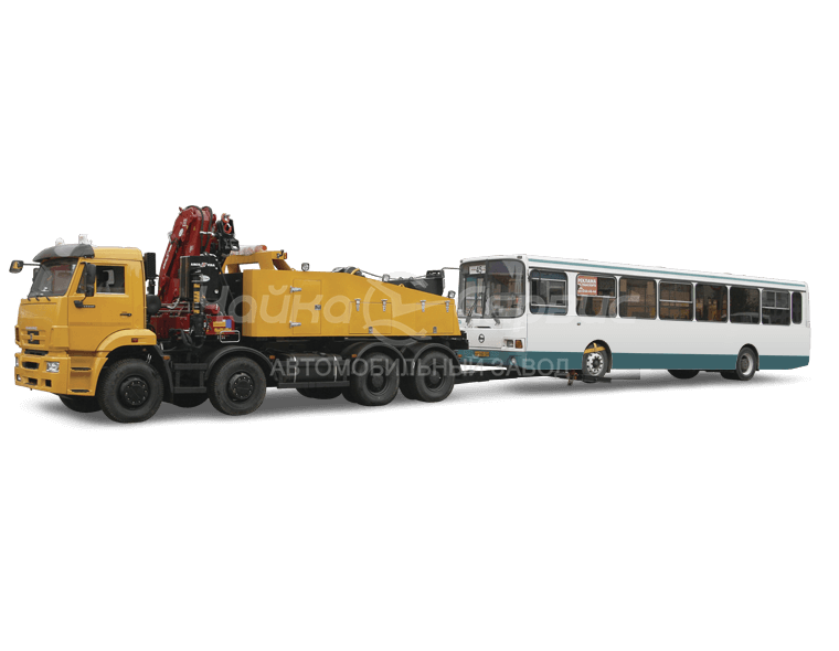Эвакуатор КАМАЗ-65201 с частичной погрузкой
