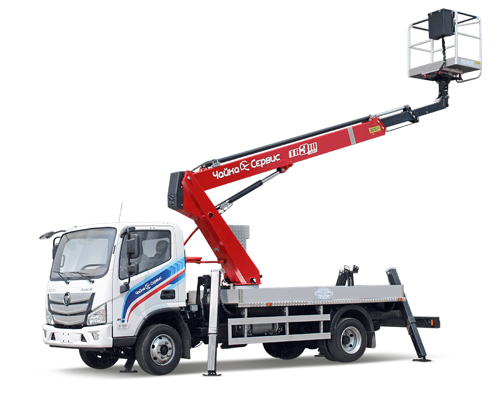 Автогидроподъемник телескопический (стрела за кабиной) FOTON S85 с АГП Чайка TRL318